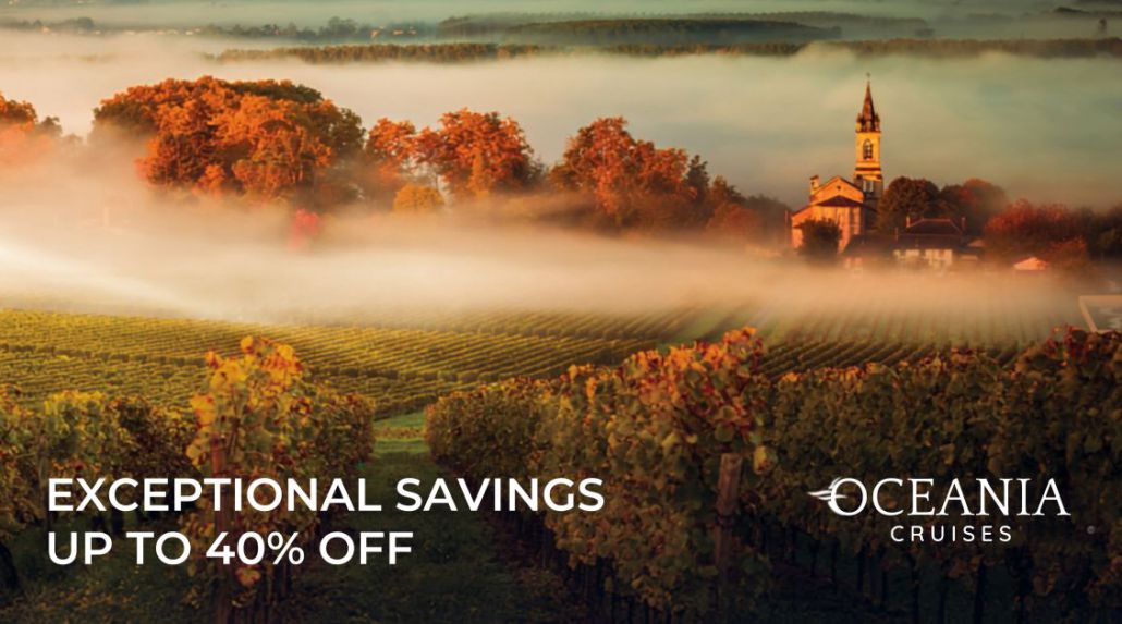 Up to 40% off of Oceania Cruises 