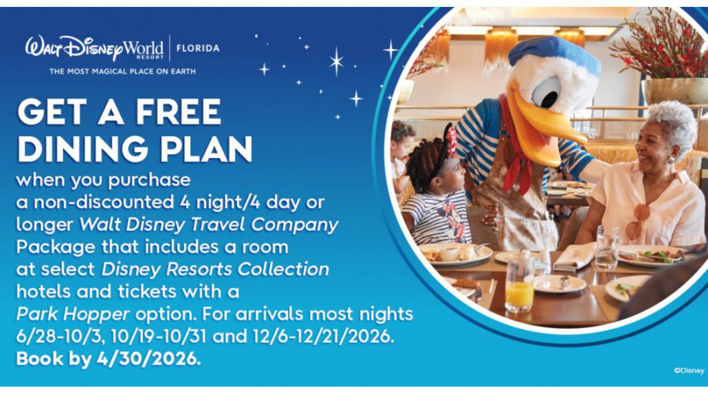 FREE Dining at Walt Disney World